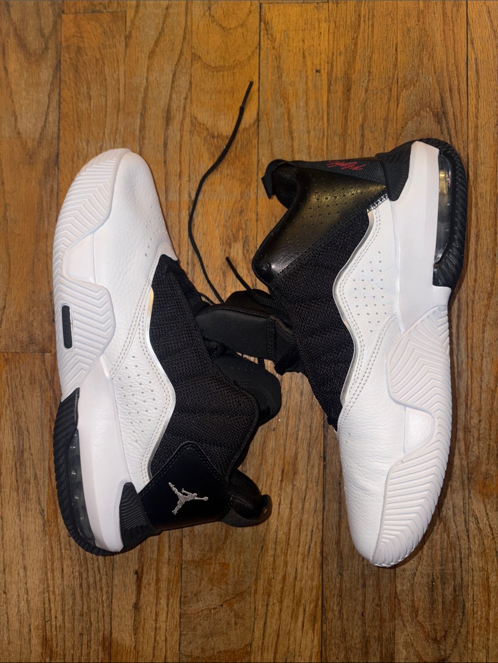 Jordan flight Black and White High-Top Sneakers